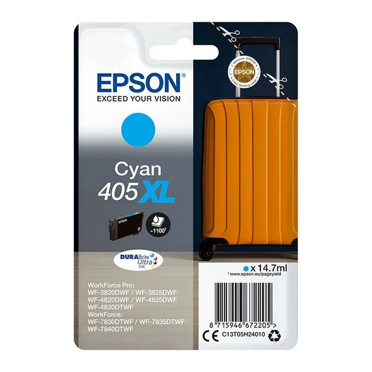 Cartouche d encre originale epson 405xl cyan 8 unites s843686384. Chez Diaytar, nous transformons vos envies en réalité avec style.