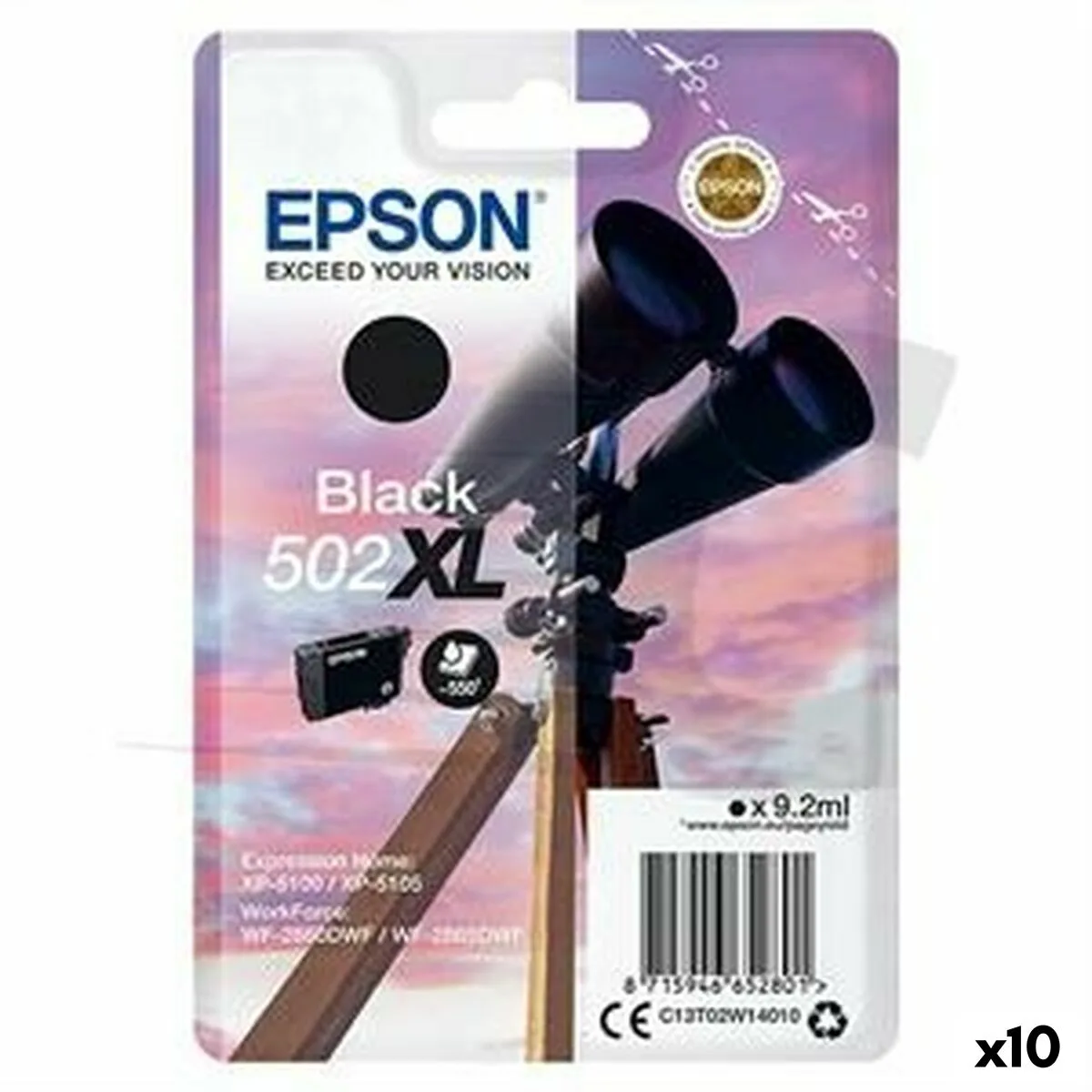 Cartouche d encre originale epson 502xl noir 10 unites s843685953. Notre mission : éradiquer le superflu pour ne vous proposer que l'essentiel... mais en beaucoup plus stylé. Bienvenue chez Diaytar.