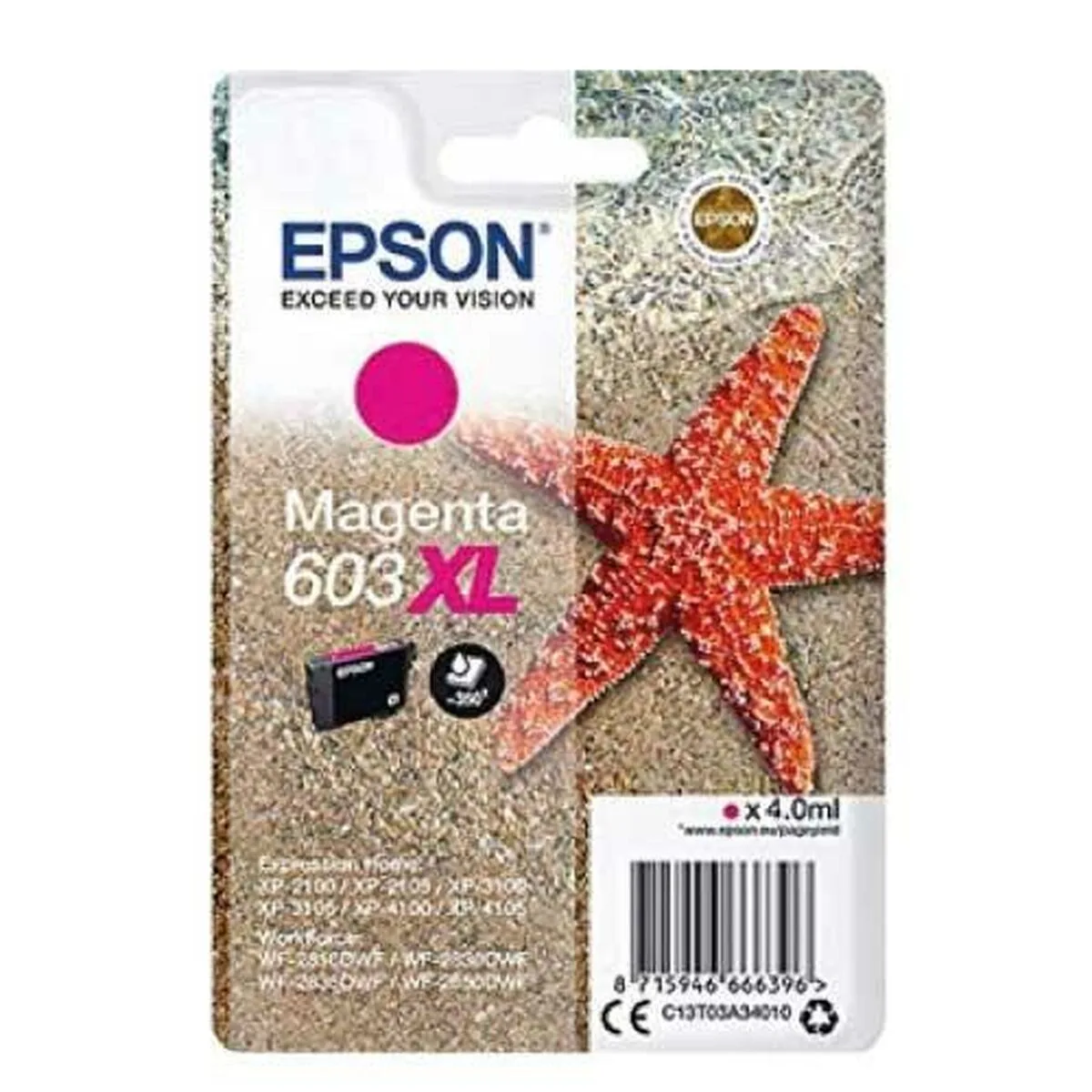 Cartouche d encre originale epson 603 xl magenta 10 unites s843686265. Diaytar : Parce que vos goûts sont éclectiques, notre offre de produits l'est tout autant. Explorez sans modération.