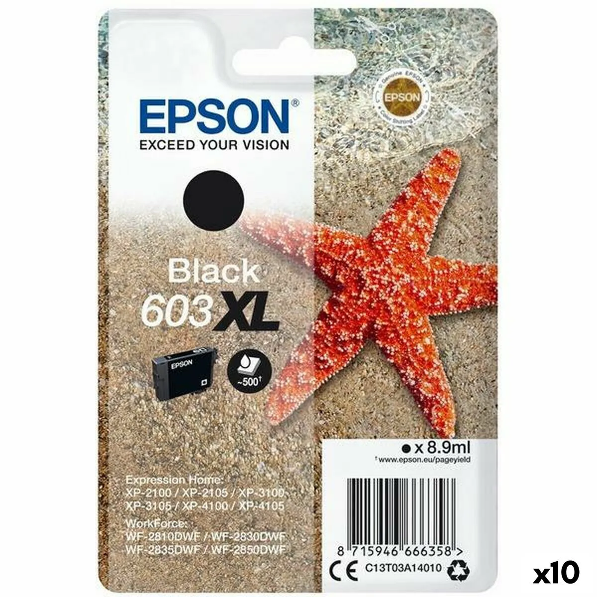 Cartouche d encre originale epson 603 xl noir 10 unites s843686088. Diaytar, c'est l'histoire d'une passion pour les bons produits, quels qu'ils soient, et du désir de les partager avec vous