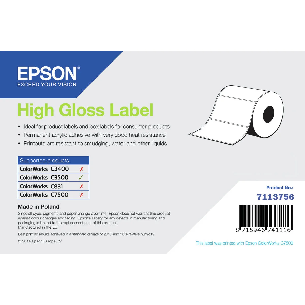 Cartouche d encre originale epson 7113756 s5529298530. Diaytar, c'est l'histoire d'une passion pour les bons produits, quels qu'ils soient, et du désir de les partager avec vous