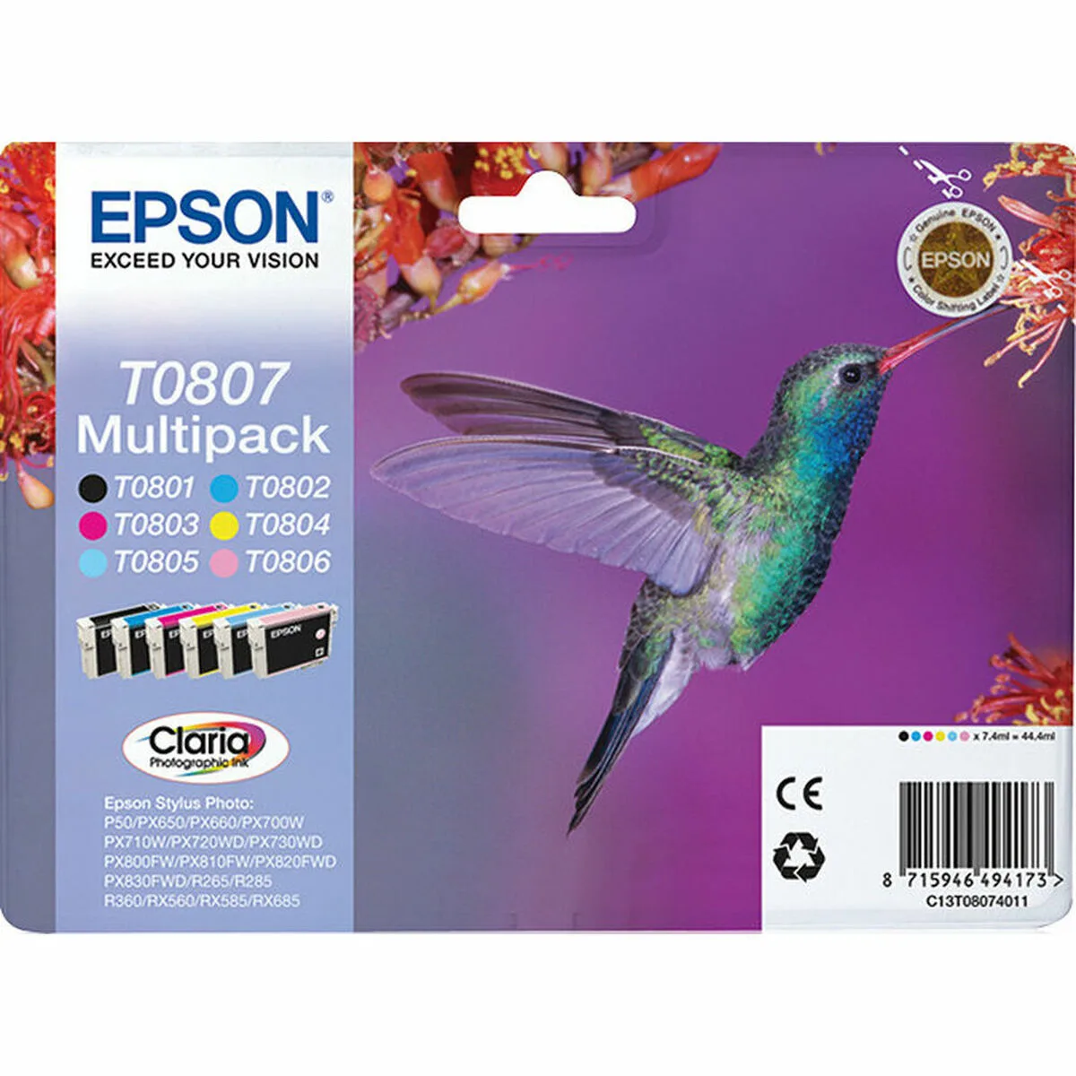Cartouche d encre originale epson c13t08074011 multipack t0807 m050593919. Diaytar vous offre un accès privilégié à une sélection de produits qui font buzz, qui innovent et qui embellissent la vie