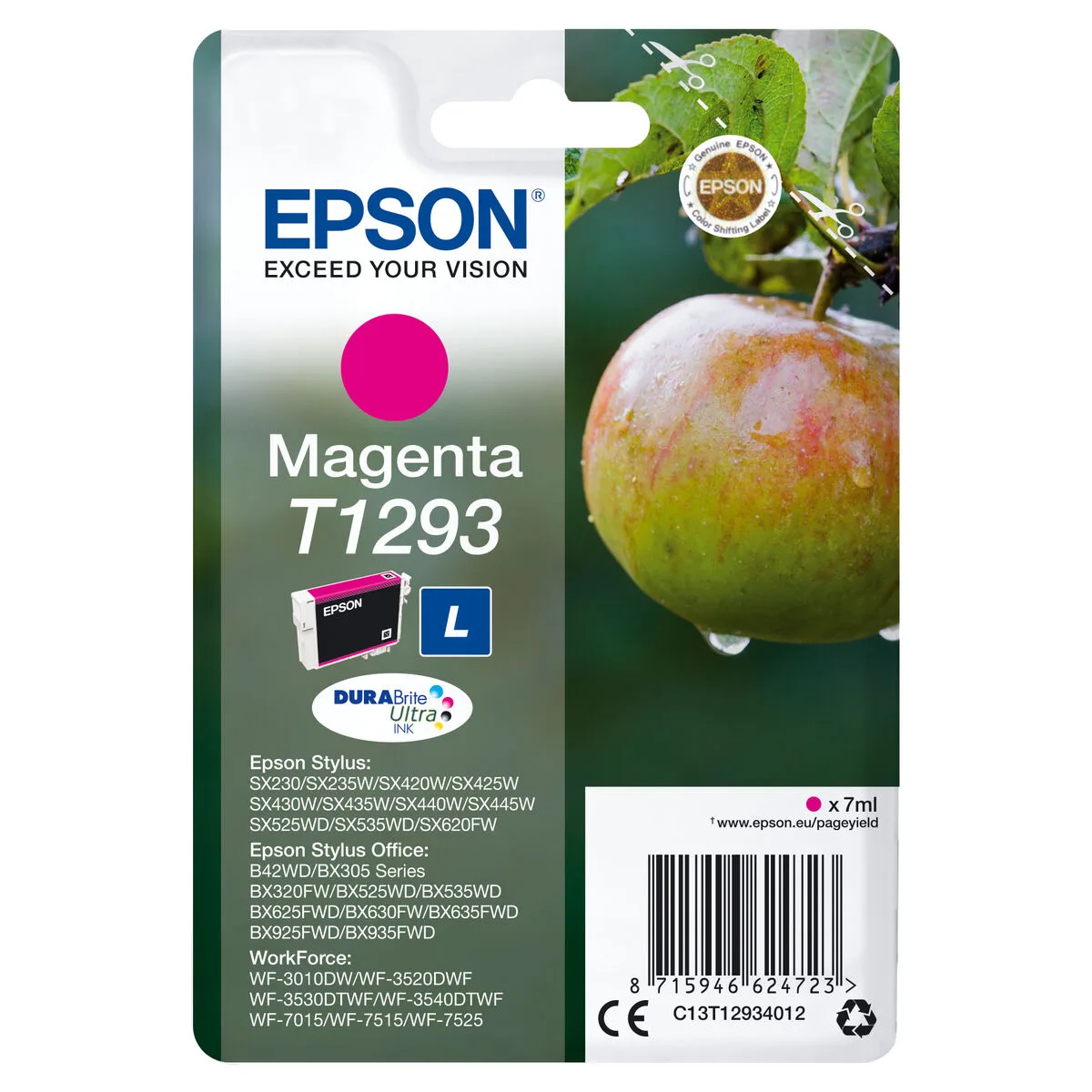 Cartouche d encre originale epson c13t12934011 magenta m050596920. Notre équipe chez Diaytar est une brigade de passionnés, toujours en chasse pour dénicher la perle rare qui vous fera vibrer.