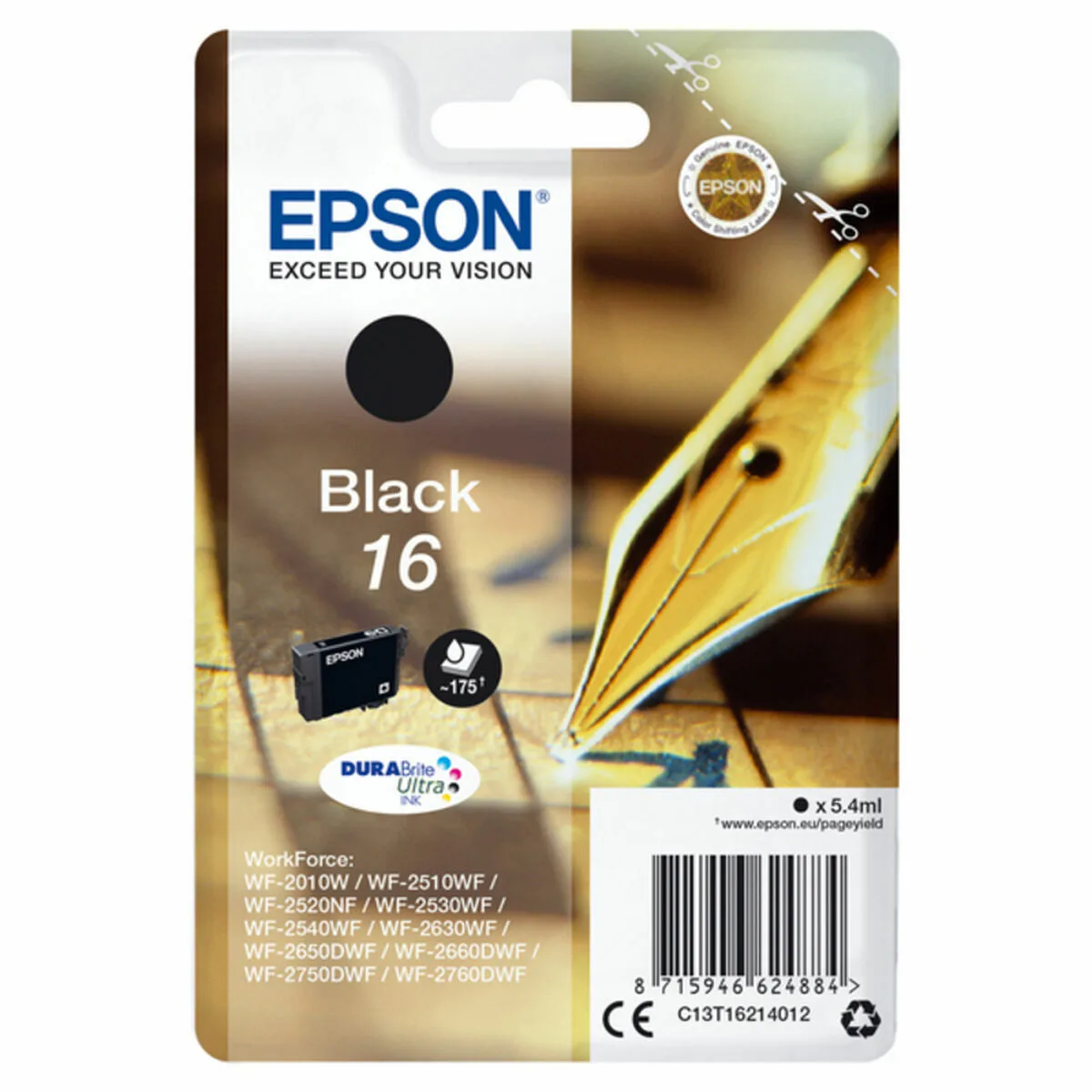 Cartouche d encre originale epson c13t16214012 noir m050600329. Diaytar s'adresse aux esprits modernes en quête de produits qui allient performance technologique et design épuré