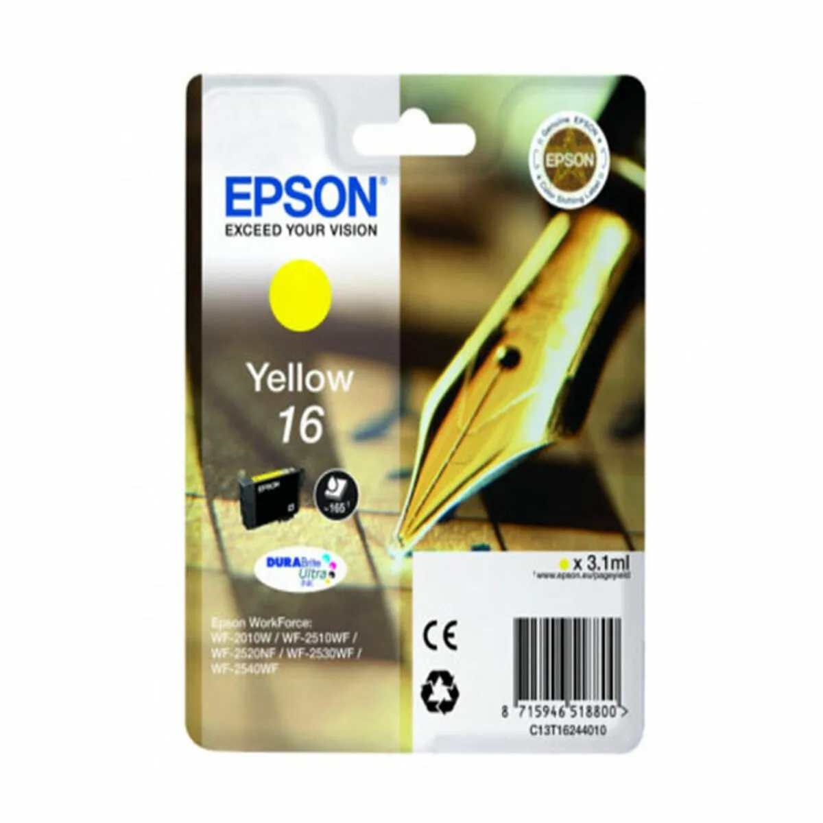 Cartouche d encre originale epson c13t16244012 jaune m050600910. Diaytar, c'est le manifeste d'un shopping plus intelligent, plus rapide, et résolument plus gratifiant.