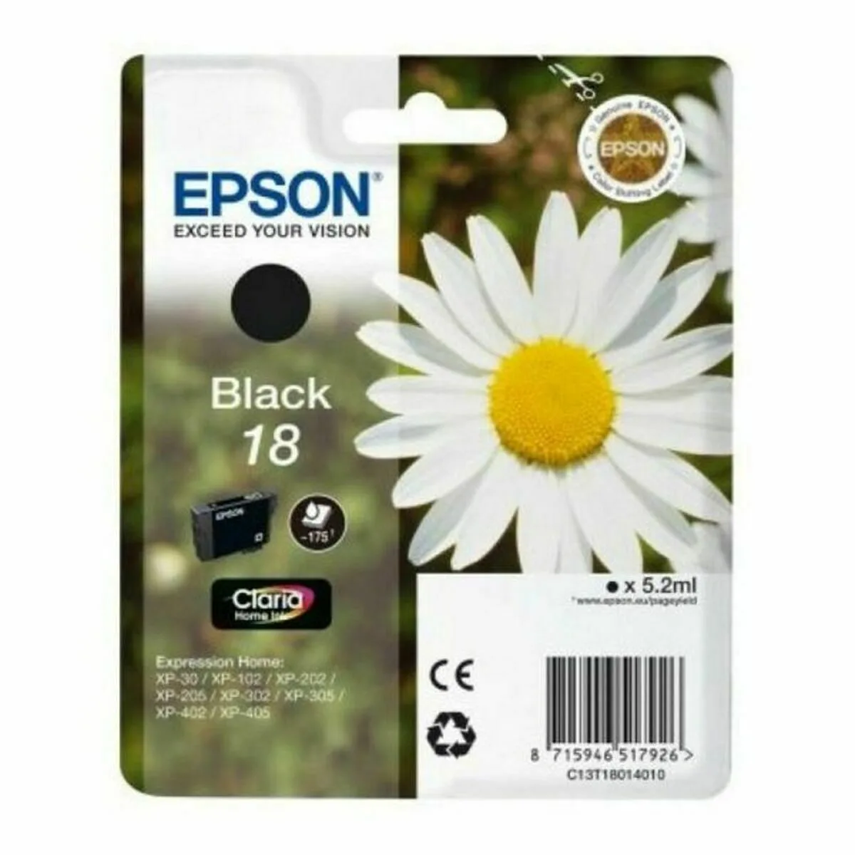 Cartouche d encre originale epson c13t18014022 noir s773273333. Plongez dans l'univers Diaytar, votre référence pour des produits du quotidien, high-tech et déco, tous porteurs de tendances