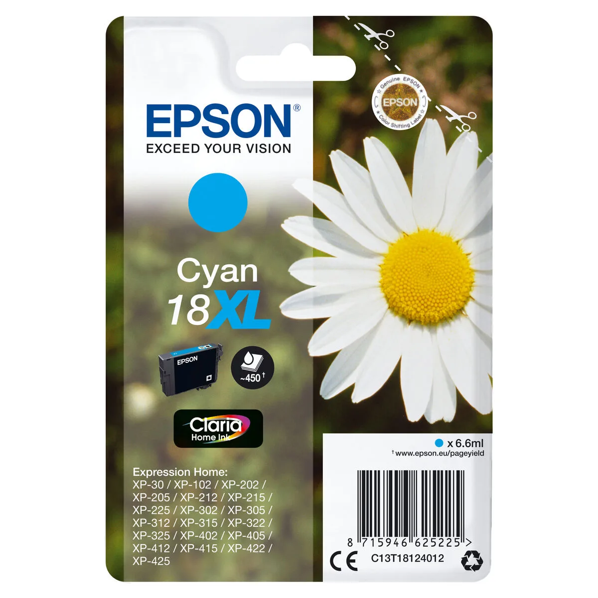 Cartouche d encre originale epson c13t18124012 cyan m050603453. Diaytar, c'est l'évidence que quand on aime les produits, on ne compte pas. On les collectionne. À vous de jouer.