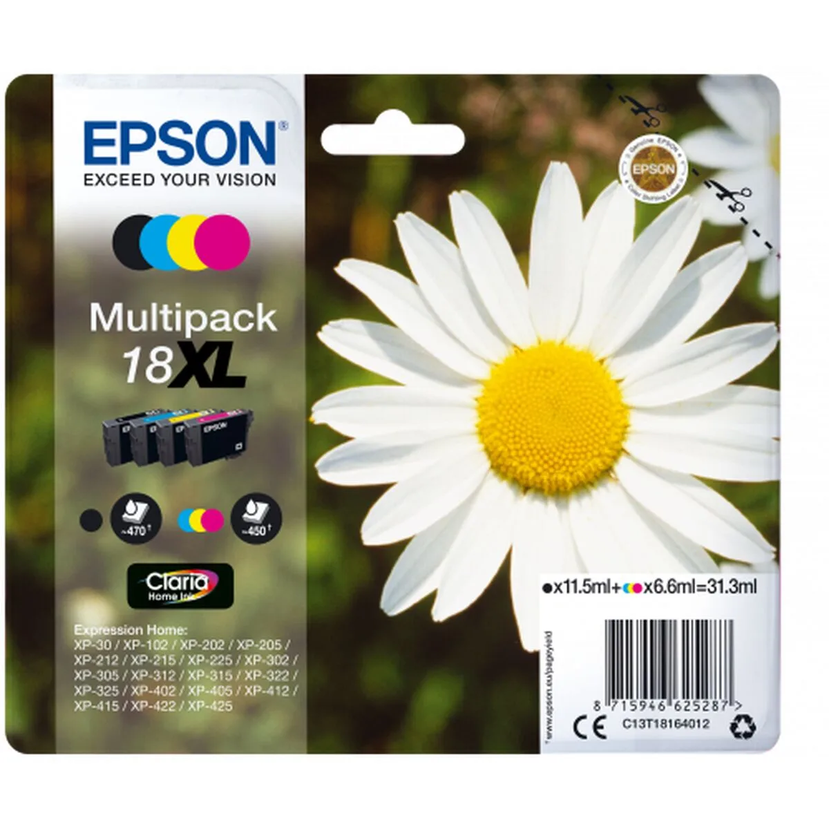 Cartouche d encre originale epson c13t18164012 multicouleur noir cyan magenta jaune m050603917. Avec Diaytar, redécouvrez le plaisir de l'achat en ligne grâce à une approche humaine des produits et de la curation