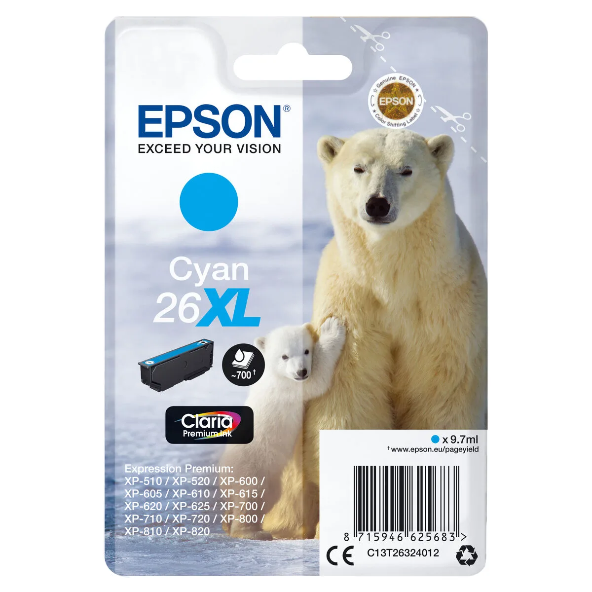 Cartouche d encre originale epson c13t26324012 cyan m050607410. Nous sommes les archéologues du produit parfait. Diaytar exhume pour vous les trésors cachés du marché.