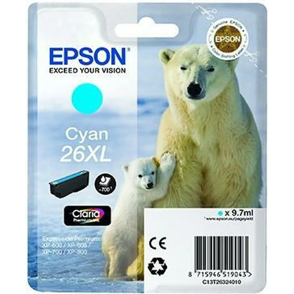 Cartouche d encre originale epson c13t26324012 cyan m050607424. Diaytar a fait de la variété son arme secrète : une offre généraliste si vaste que vous y trouverez forcément l'inimaginable