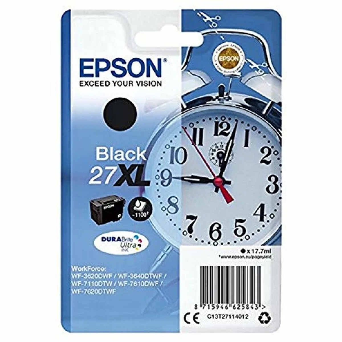 Cartouche d encre originale epson c13t27114012 noir m050609526. Notre mission : éradiquer le superflu pour ne vous proposer que l'essentiel... mais en beaucoup plus stylé. Bienvenue chez Diaytar.