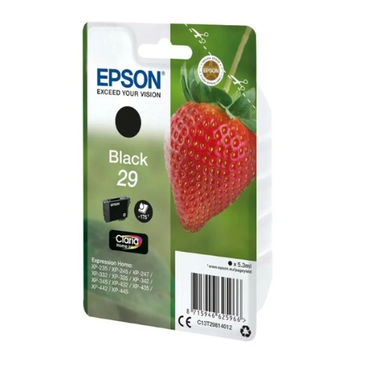 Cartouche d encre originale epson c13t29814022 noir s773283347. Diaytar, c'est le compagnon des visionnaires, de ceux qui achètent aujourd'hui les produits qui seront incontournables demain.
