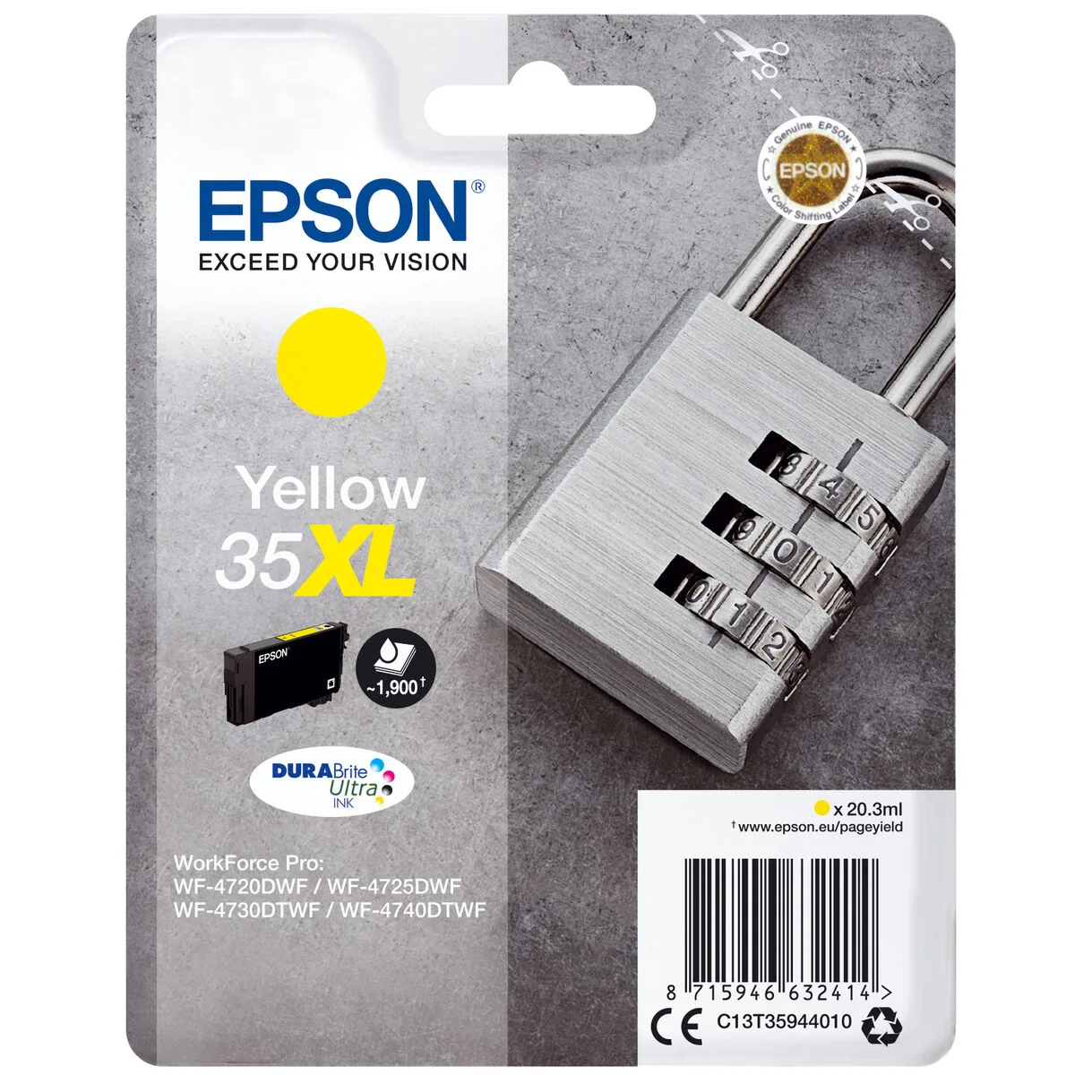 Cartouche d encre originale epson c13t35944010 jaune m050619086. Innovation, style et qualité : les trois piliers de l'expérience Diaytar.