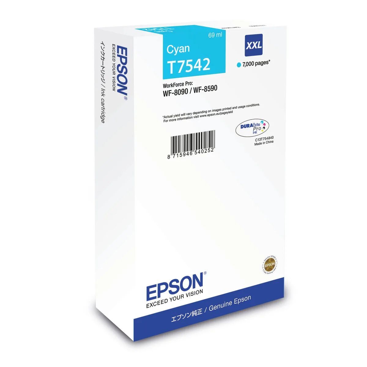Cartouche d encre originale epson c13t754240 bleu noir cyan m050692131. Diaytar réinvente le e-commerce avec une approche généraliste axée sur la qualité, la tendance et l'accessibilité