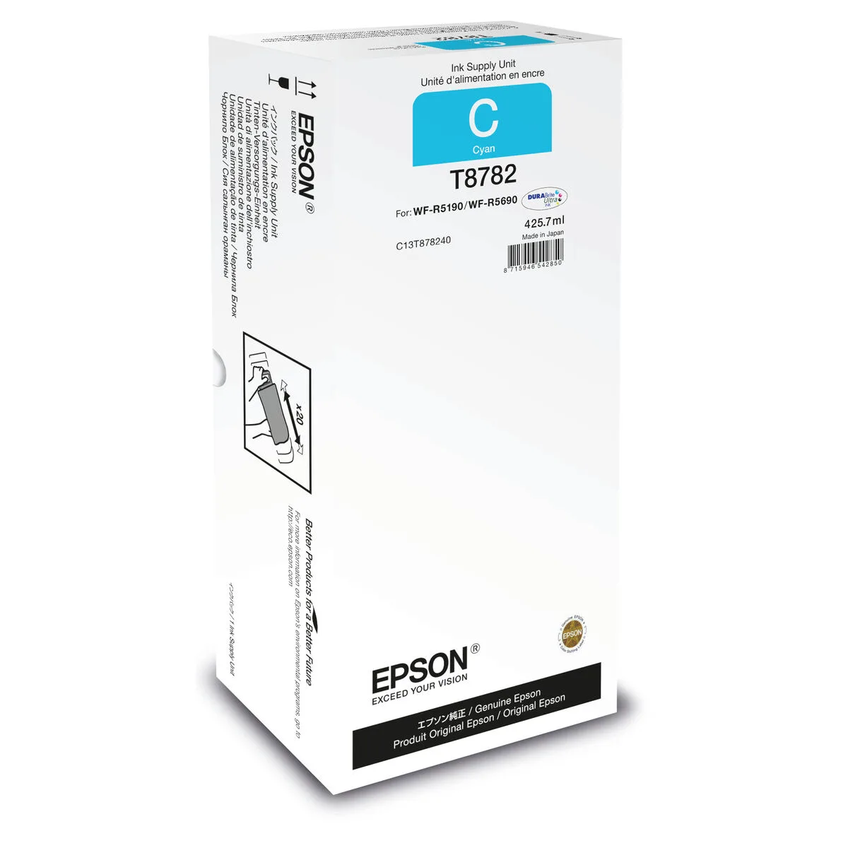 Cartouche d encre originale epson c13t878240 cyan m050677951. Diaytar capitalise sur la diversité : notre force est de vous offrir un choix immense sans jamais sacrifier la qualité