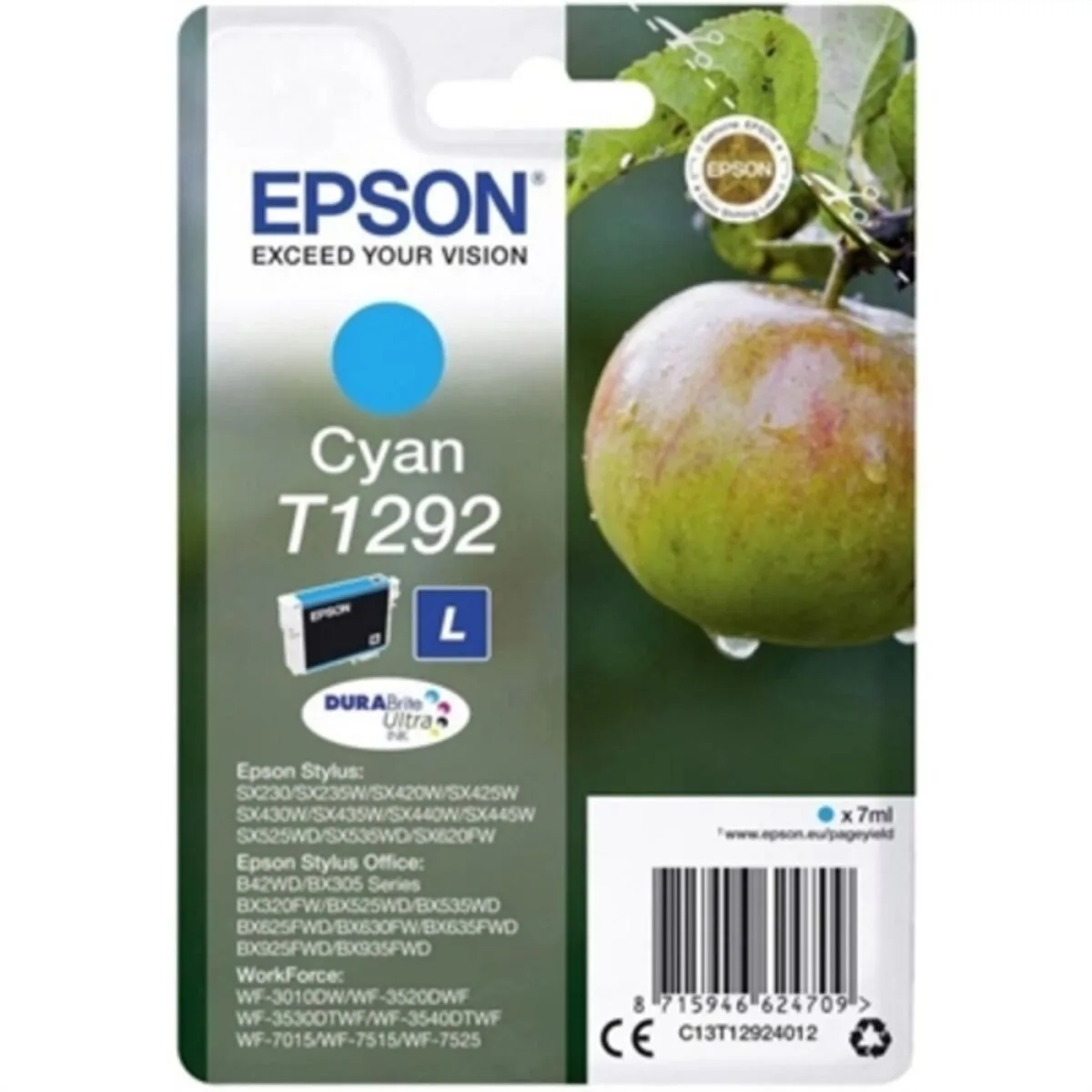 Cartouche d encre originale epson cartucho t1292 cian cyan m050596752. Avec Diaytar, redécouvrez le plaisir de l'achat en ligne grâce à une approche humaine des produits et de la curation