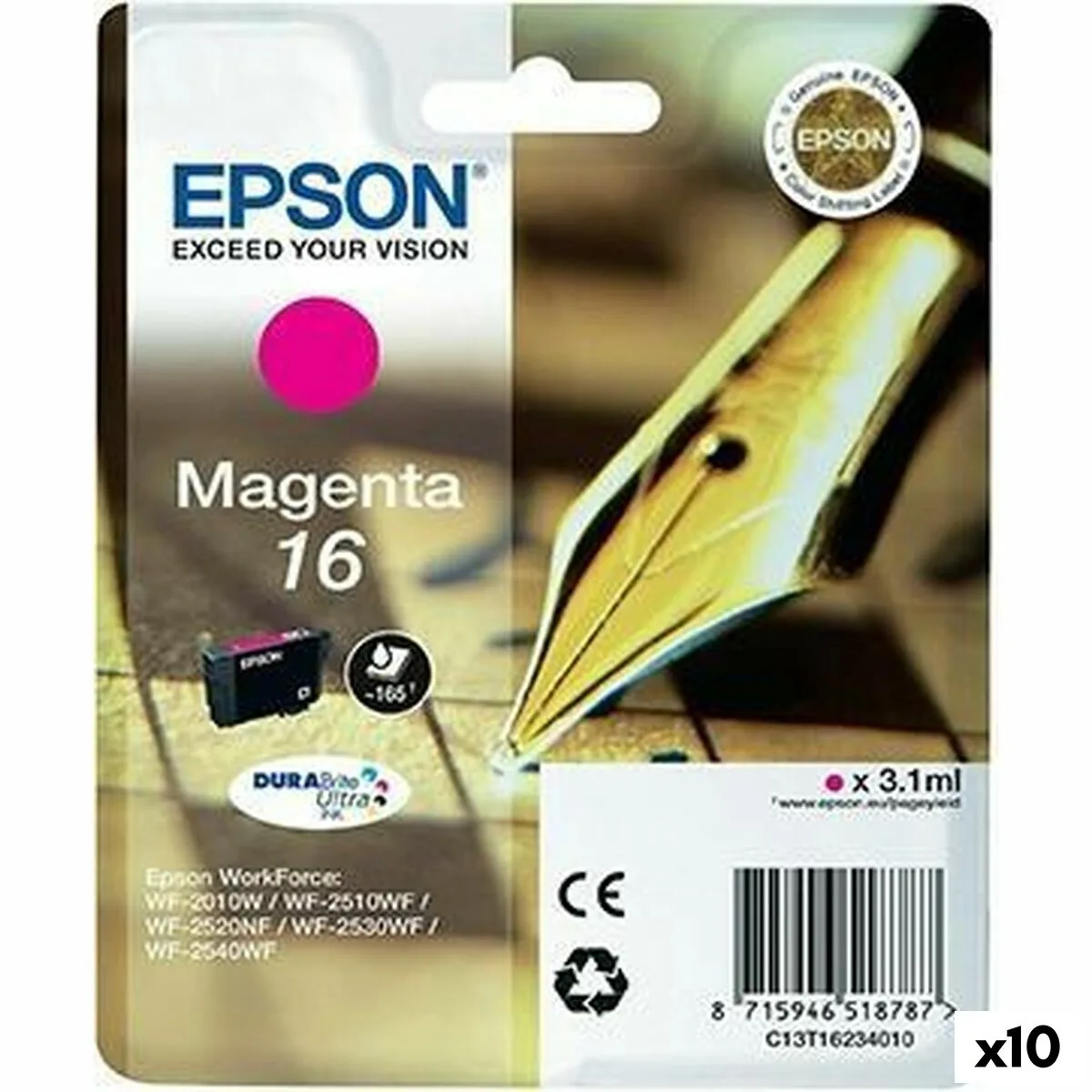 Cartouche d encre originale epson durabrite ultra ink no 16 magenta 10 unites s843796822. Notre ambition chez Diaytar : être la source la plus fiable pour vos achats de produits généraux et high-tech tendance