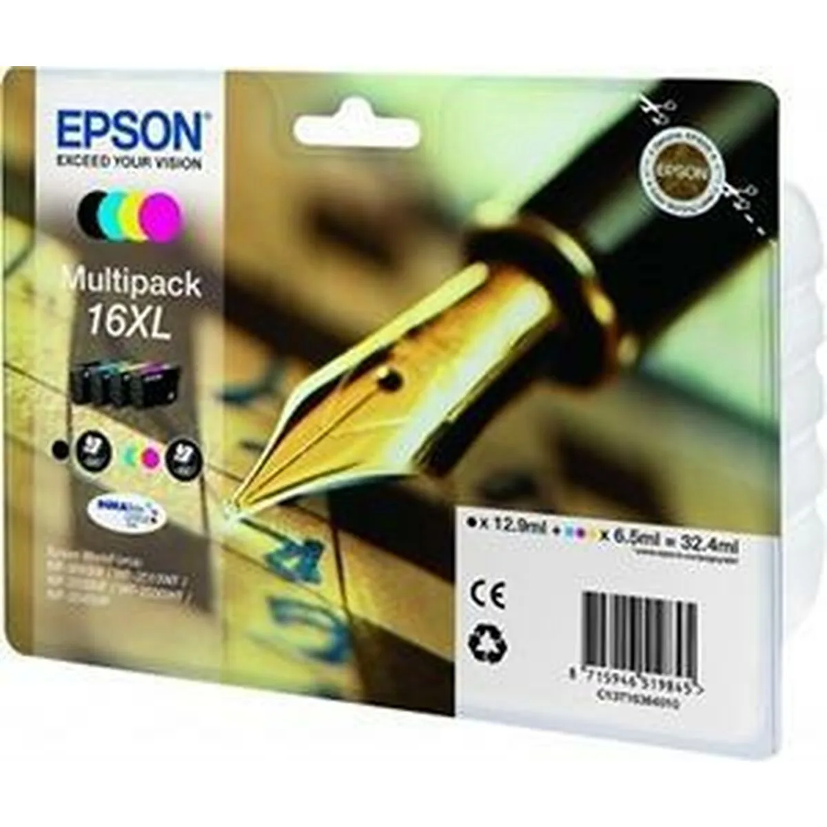 Cartouche d encre originale epson durabrite ultra ink no16xl noir cyan magenta jaune 8 unites s843545547. Diaytar, c'est l'art de la sérendipité appliqué au e-commerce : vous venez pour une chose, vous repartez avec l'objet de vos rêves.