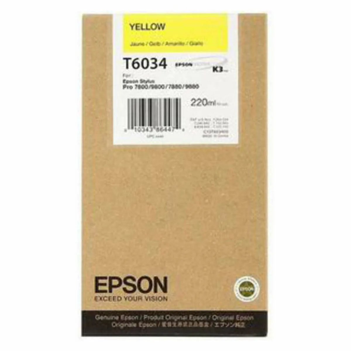 Cartouche d encre originale epson gf stylus pro 7880 9880 jaune m050643198. Avec Diaytar, profitez d'une sélection généraliste qui a du caractère et qui reflète les aspirations de notre époque