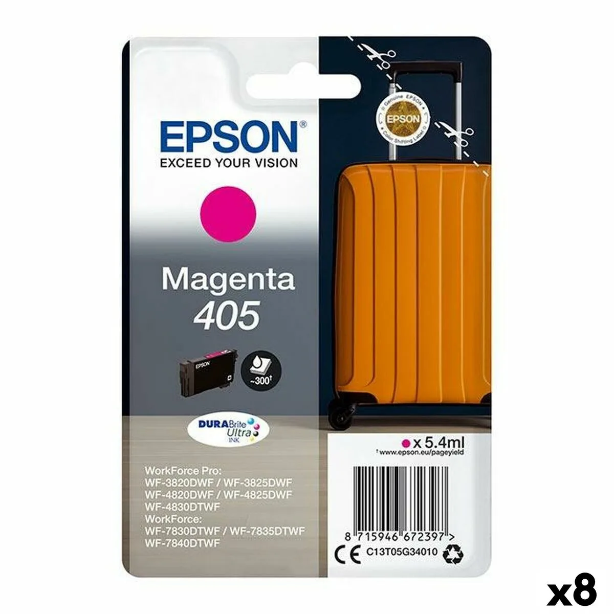 Cartouche d encre originale epson no 405 magenta 8 unites s843808128. Diaytar a fait le pari de la transparence : nous vous disons tout sur l'origine et la conception de nos produits.
