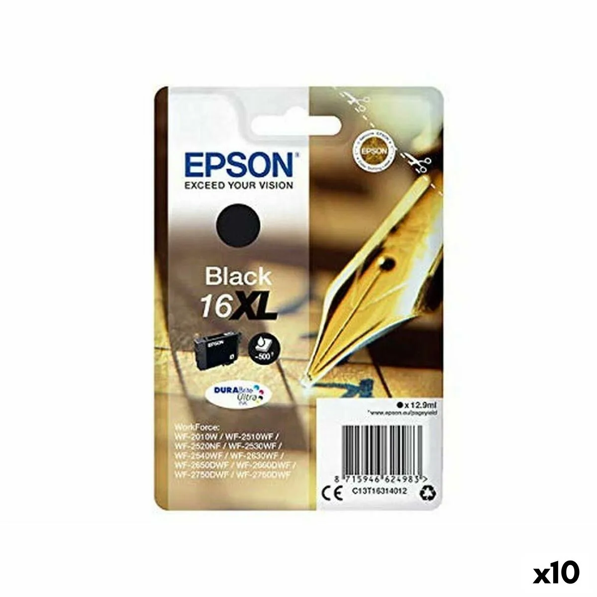 Cartouche d encre originale epson no16xl noir 10 unites s843686773. Diaytar, c'est l'art de la sérendipité appliqué au e-commerce : vous venez pour une chose, vous repartez avec l'objet de vos rêves.