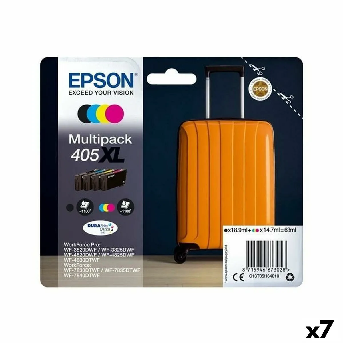 Cartouche d encre originale epson noir cyan magenta jaune s843386038. Votre boutique de confiance Diaytar vous accompagne dans tous vos projets.