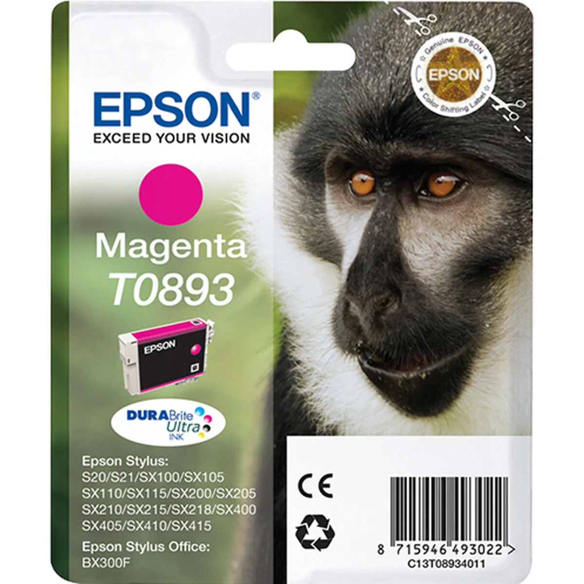 Cartouche d encre originale epson t0893 magenta m050595076. Diaytar a fait de la variété son arme secrète : une offre généraliste si vaste que vous y trouverez forcément l'inimaginable