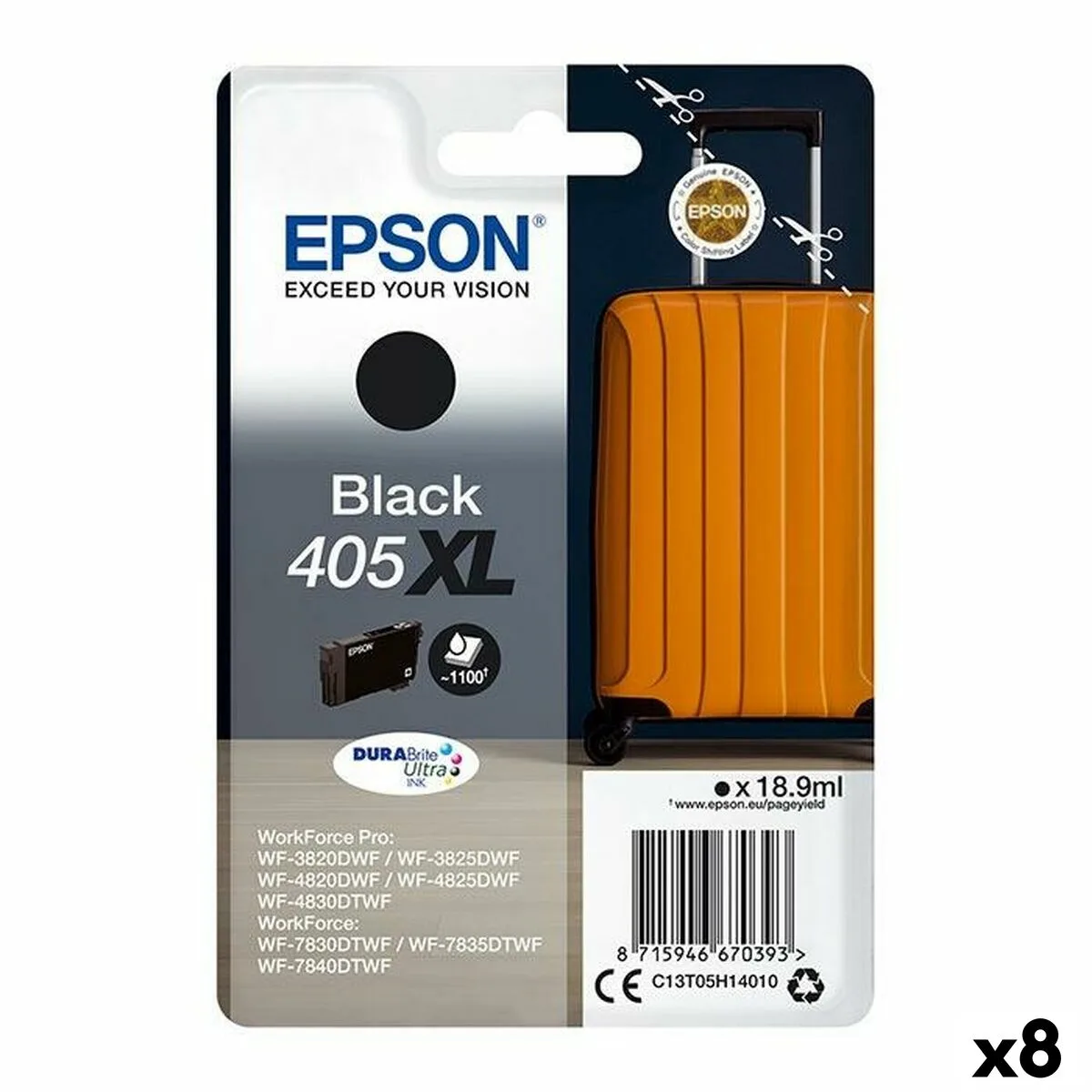 Cartouche d encre originale epson wf 3820dwf 3825dwf 4820dwf 4825dwf 4830dwf wf 7830dtwf 7835dtwf 7840dtwf noir 8 unites s843788615. Chez Diaytar, chaque détail compte pour votre satisfaction totale.