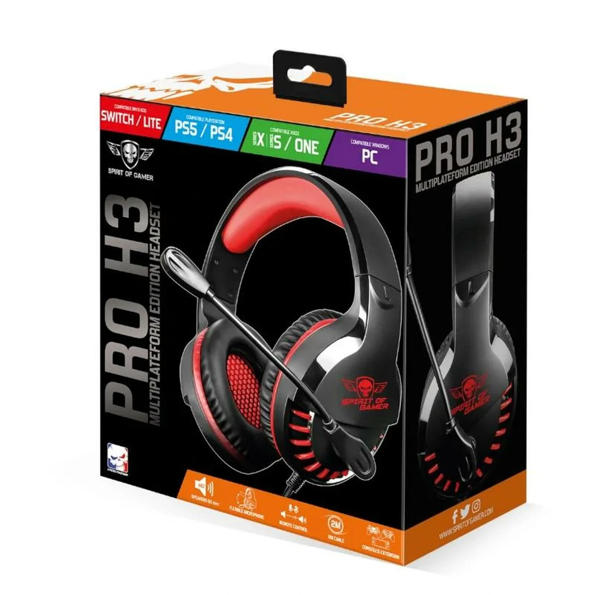 Casque microphone spirit of gamer pro h3 orange noir orange s023810663. Notre mantra chez Diaytar : un produit, un sourire. Nous mesurons notre succès à votre satisfaction instantanée.