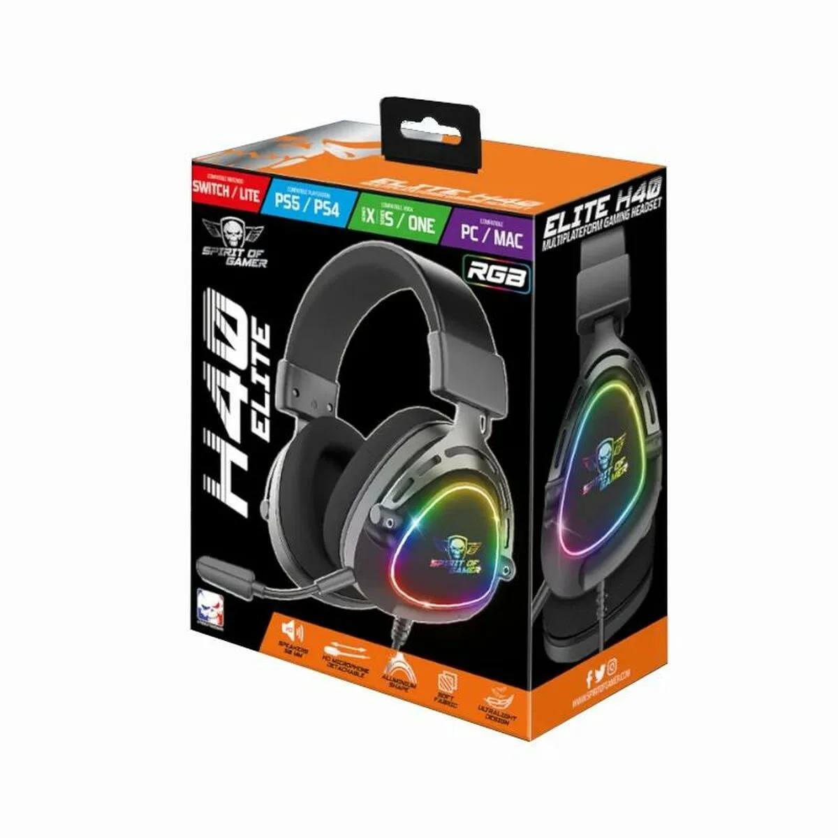 Casques avec micro gaming spirit of gamer elite h 40 s024181287. Créez votre look signature avec les pièces mode sélectionnées par Diaytar.