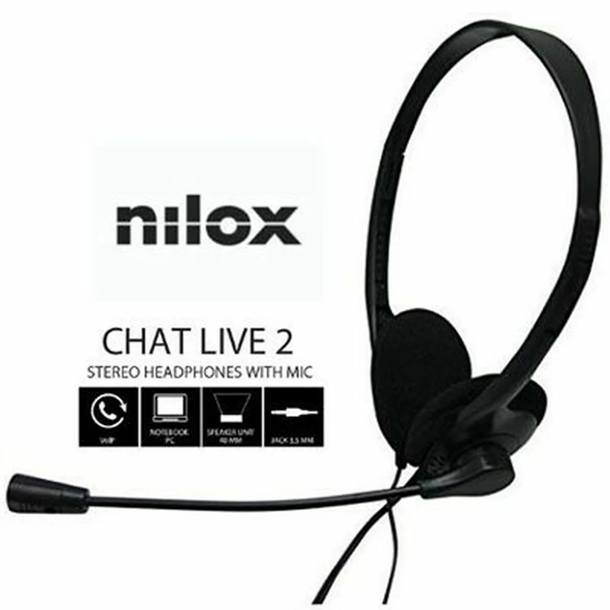 Casques avec microphone nilox nxcm0000004 noir s024152770. Diaytar opère une veille constante pour vous offrir l'élite des produits généraux, électroniques et maison.