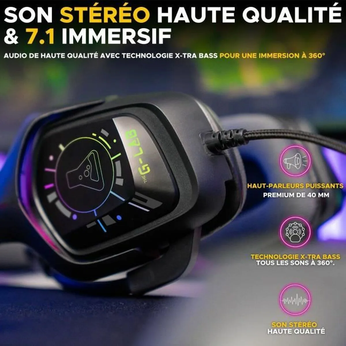 Casques avec microphone the g lab korp cobalt 7 1 s7101195687. Préparez-vous à être impressionné. Diaytar lève le voile sur une sélection de produits qui défie toute concurrence.