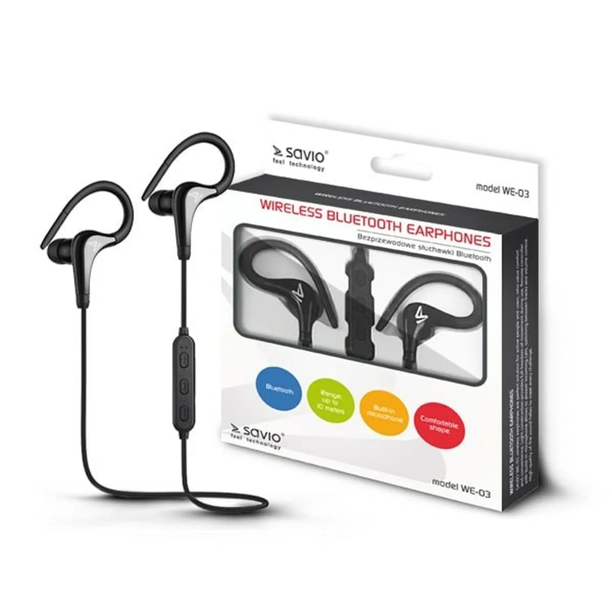 Casques bluetooth de sport savio we 03 noir s910508086. Pour un shopping sans limites : Diaytar déniche pour vous le meilleur des produits généraux, électroniques et de style de vie