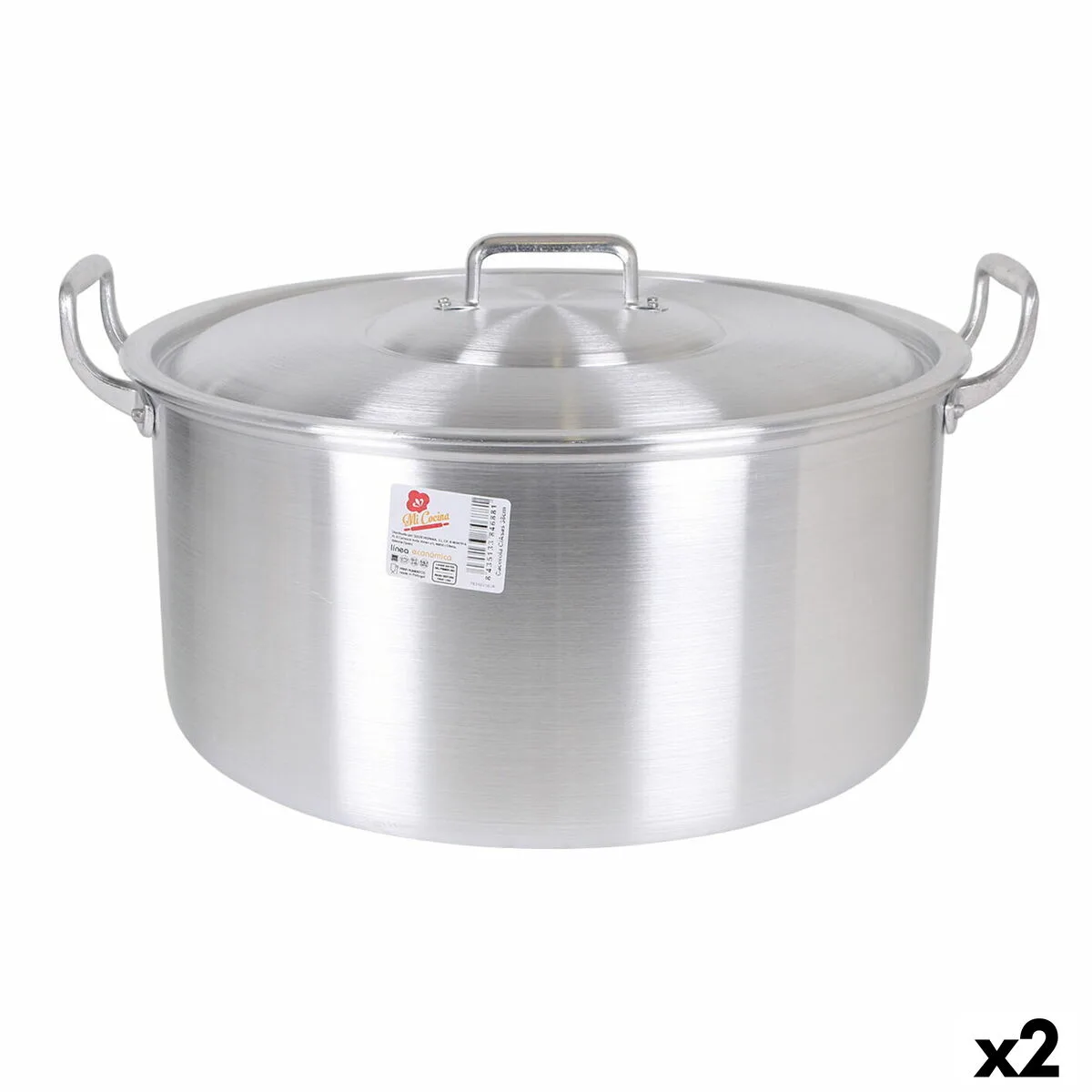 Casserole avec couvercle aluminium 45 x 39 x 22 cm 2 unites s222816093. Votre style, votre personnalité, nos produits : bienvenue chez Diaytar !