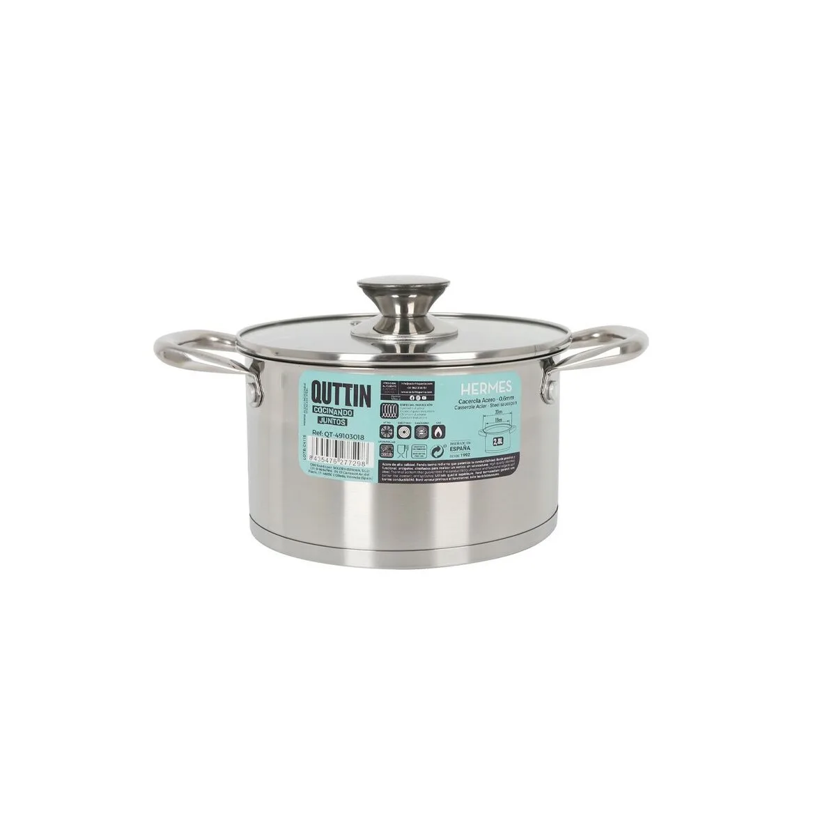 Casserole avec couvercle en verre quttin hermes acier 2 8 l 6 unites s223357638. Notre algorithme préféré chez Diaytar ? L'humain. Car rien ne remplace le coup de cœur pour un produit exceptionnel.