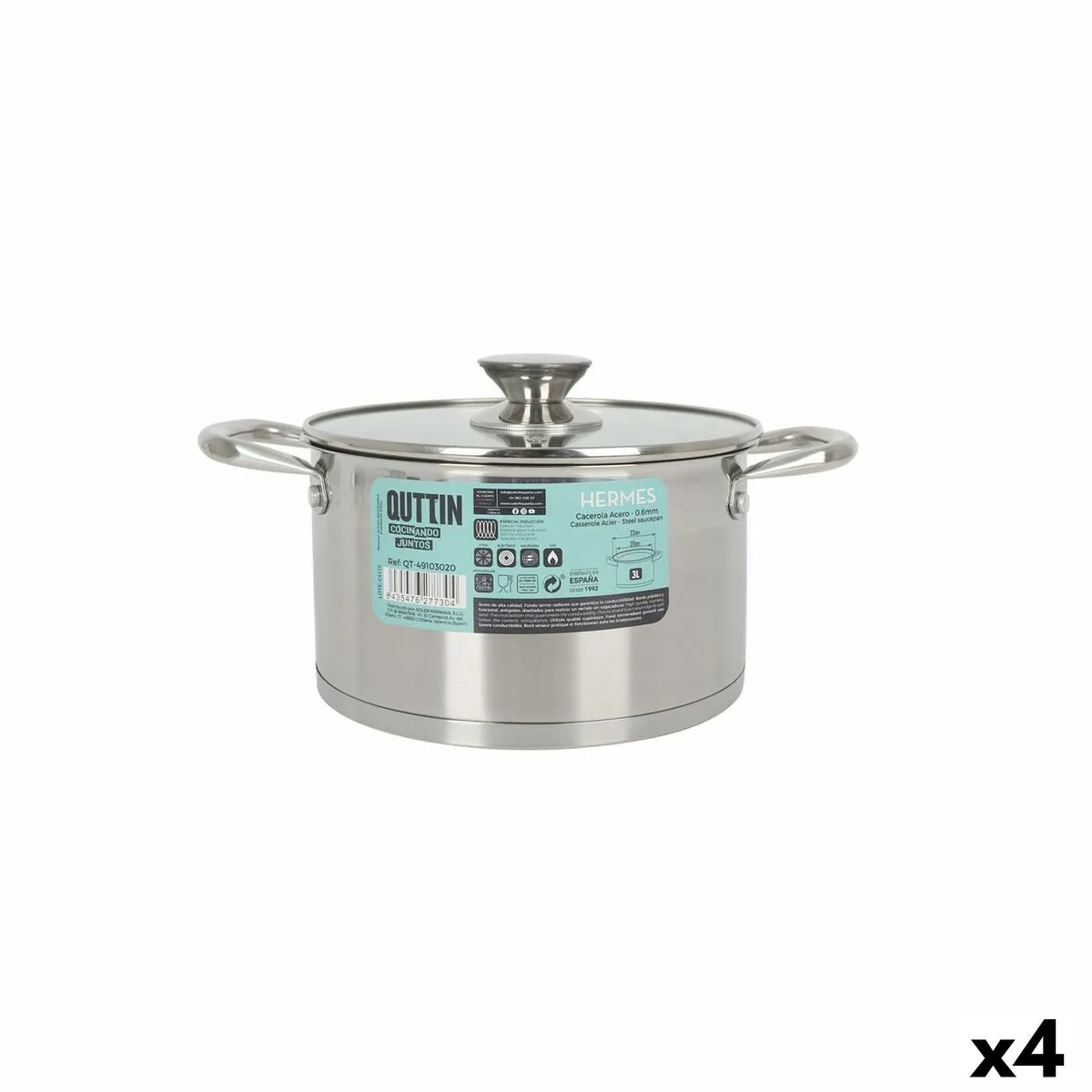 Casserole avec couvercle en verre quttin hermes acier 3 l 4 unites s223357821. Nous avons conçu Diaytar pour être intuitif, comme vos produits préférés. Simple, efficace, et terriblement séduisant.