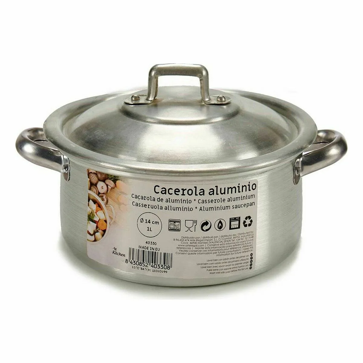 Casserole avec couvercle kinvara 100002 argente o 14 cm 1 l 10 unites s362364899. Découvrez la diversité Diaytar : une infinité de produits pour la maison, le travail, les loisirs, tous dans l'air du temps