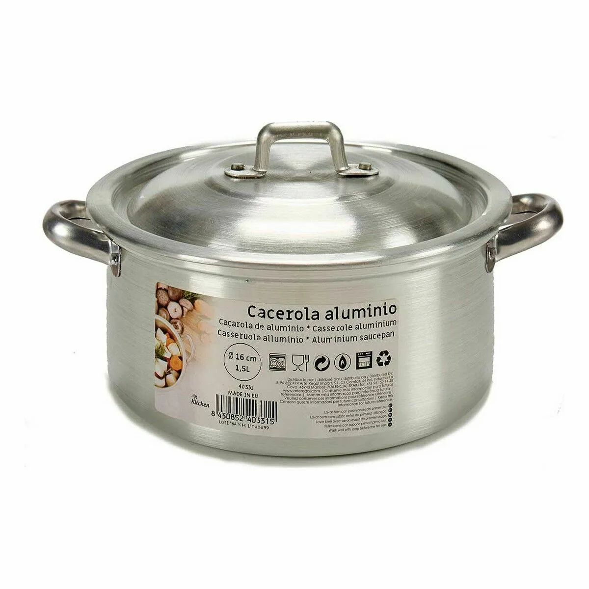 Casserole avec couvercle kinvara 100003 argente 1 5 l 18 x 10 x 23 5 cm 10 unites s362364958. Diaytar, la preuve qu'une boutique généraliste peut être synonyme de goût, d'exigence et d'innovation constante
