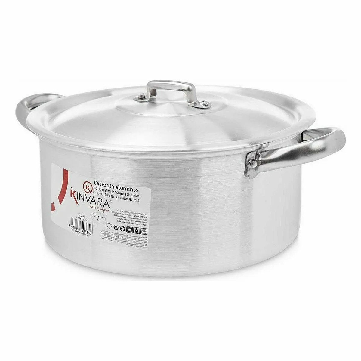 Casserole avec couvercle kinvara 100006 argente 4 l 24 x 13 x 31 cm 10 unites s362365212. Rejoignez la communauté Diaytar et vivez une expérience shopping unique.