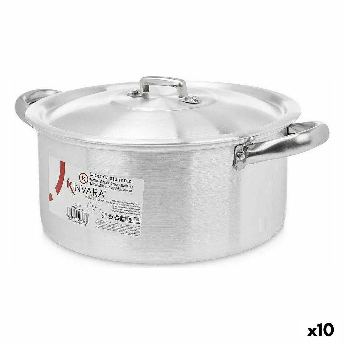 Casserole avec couvercle kinvara 100006 argente 4 l 24 x 13 x 31 cm 10 unites s362365249. Diaytar, c'est la démonstration que le meilleur des produits est à portée de clic, sans compromis, sans attente.