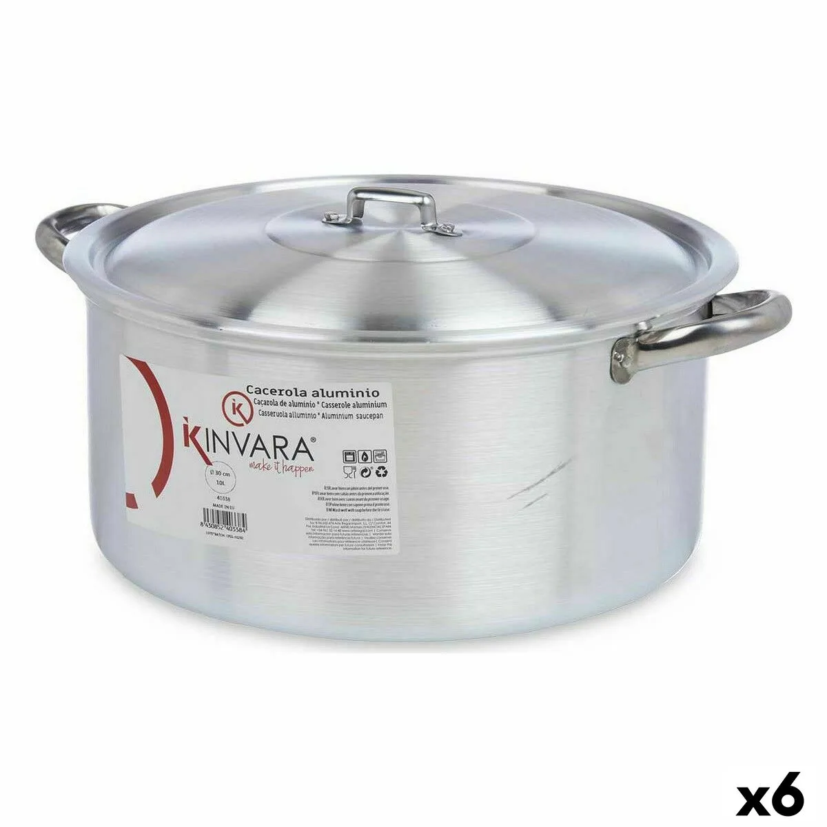 Casserole avec couvercle kinvara 100010 argente 10 l 6 unites s362365659. Diaytar ne stocke pas des produits, il collectionne des pièces uniques pour enrichir votre quotidien.