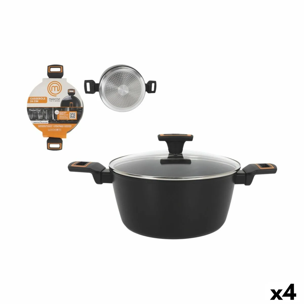 Casserole avec couvercle masterchef 24 cm 2 5 mm 4 unites s223714156. Chez Diaytar, chaque détail compte pour votre satisfaction totale.