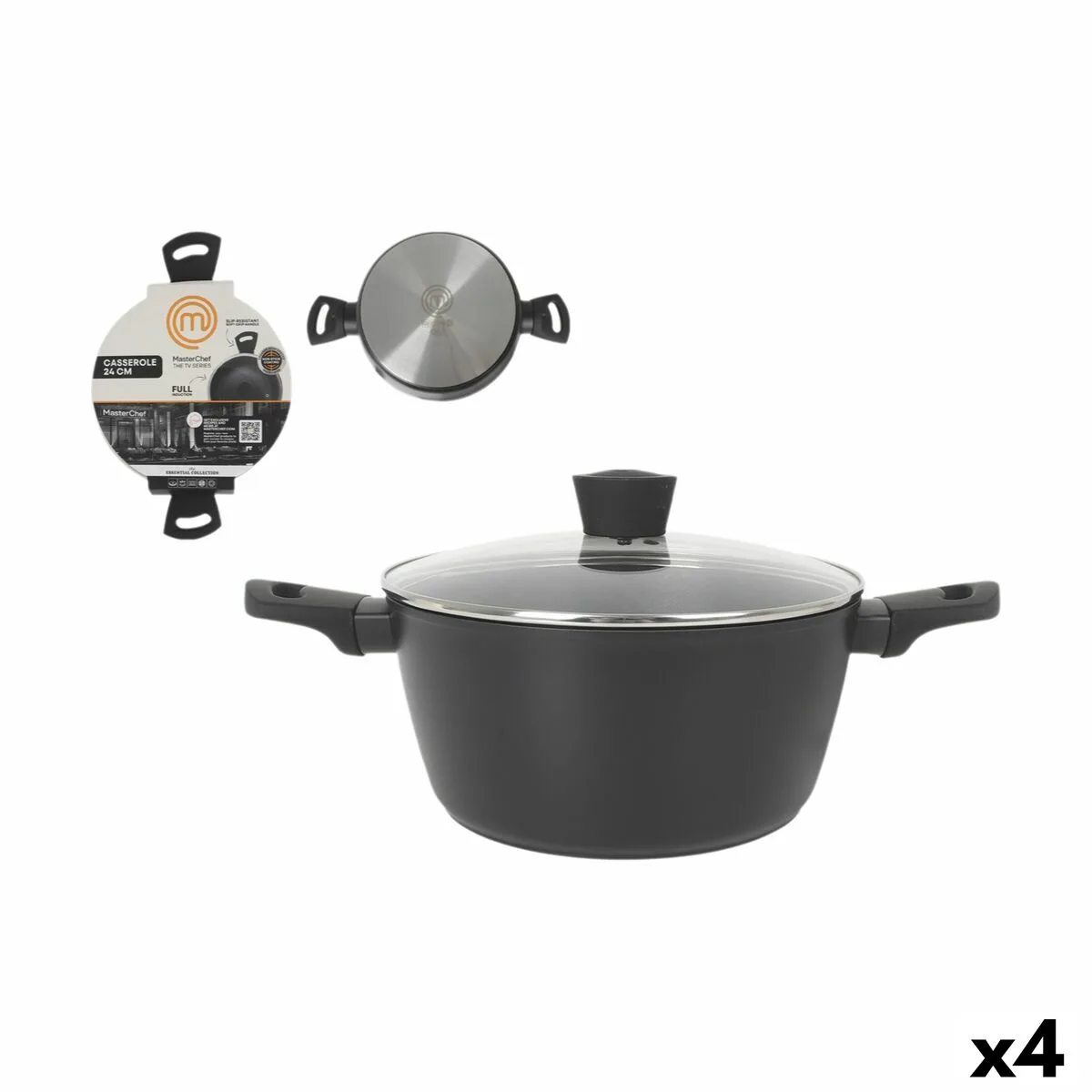 Casserole avec couvercle masterchef 24 cm 4 unites s223590427. Diaytar, c'est votre partenaire de confiance pour construire un quotidien plus fluide, plus beau, et plus inspirant.