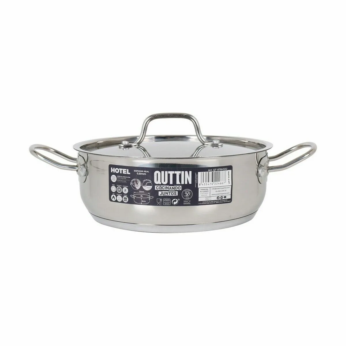 Casserole avec couvercle quttin hotel acier o 22 x 8 cm 4 unites s222679210. Avec Diaytar, faites le plein d'idées et de produits ingénieux pour toutes les pièces de votre maison et tous les aspects de votre vie