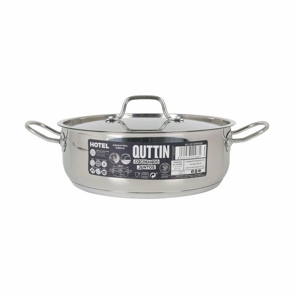 Casserole avec couvercle quttin hotel acier o 26 x 9 cm 4 unites s222679421. Diaytar vous propose une sélection pointue de produits électroniques innovants et d'articles maison qui transforment votre quotidien