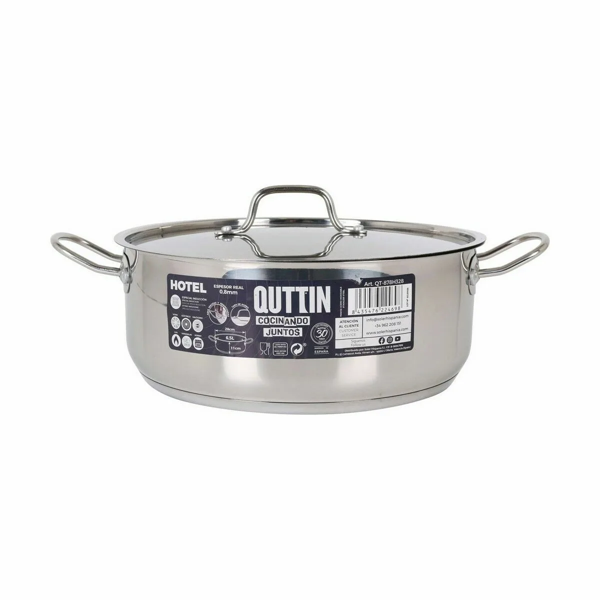 Casserole avec couvercle quttin hotel acier o 28 x 11 cm 2 unites s222679596. Notre raison d'être : vous faire économiser le plus précieux des resources : votre temps. Bienvenue sur Diaytar, les produits triés sur le volet.