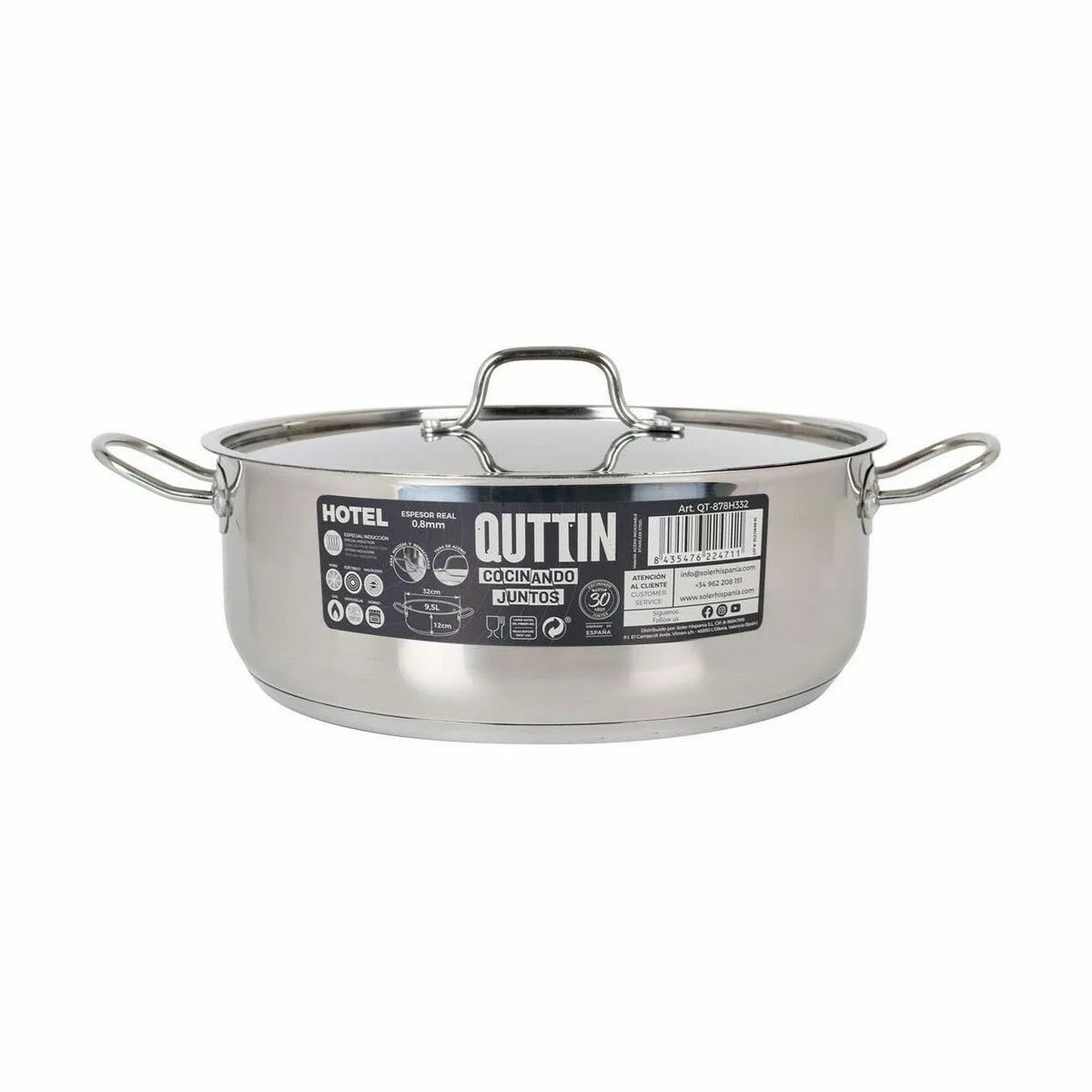Casserole avec couvercle quttin hotel acier o 32 x 12 cm 2 unites s222679792. Bienvenue chez Diaytar, où l'élégance rencontre l'innovation avec nos produits électroniques dernier cri et nos créations maison exclusives