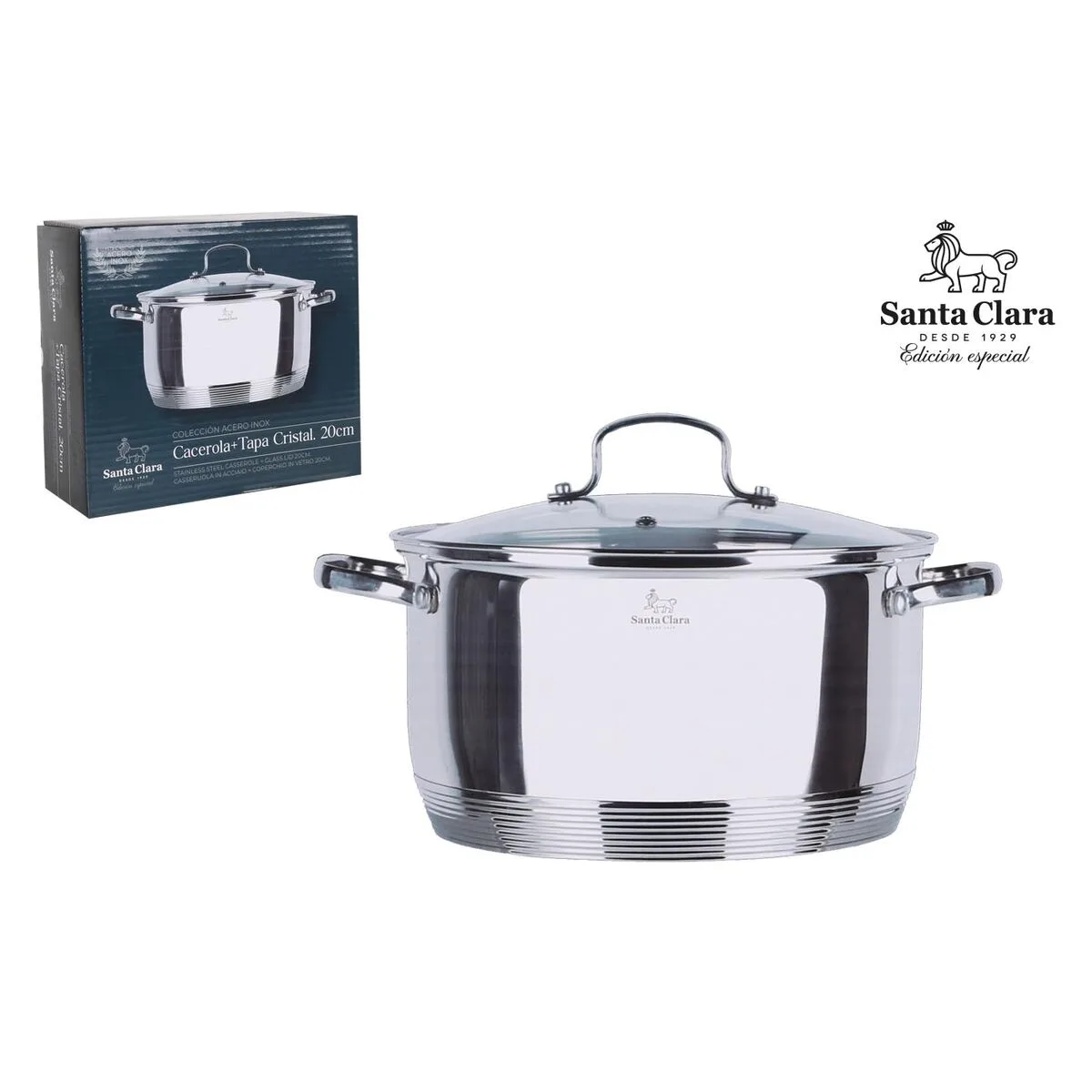 Casserole avec couvercle santa clara o 22 x 30 x 11 cm 2 unites s223606549. Diaytar, c'est l'alliance inattendue entre la rigueur suisse et la créativité italienne, appliquée au produit généraliste.