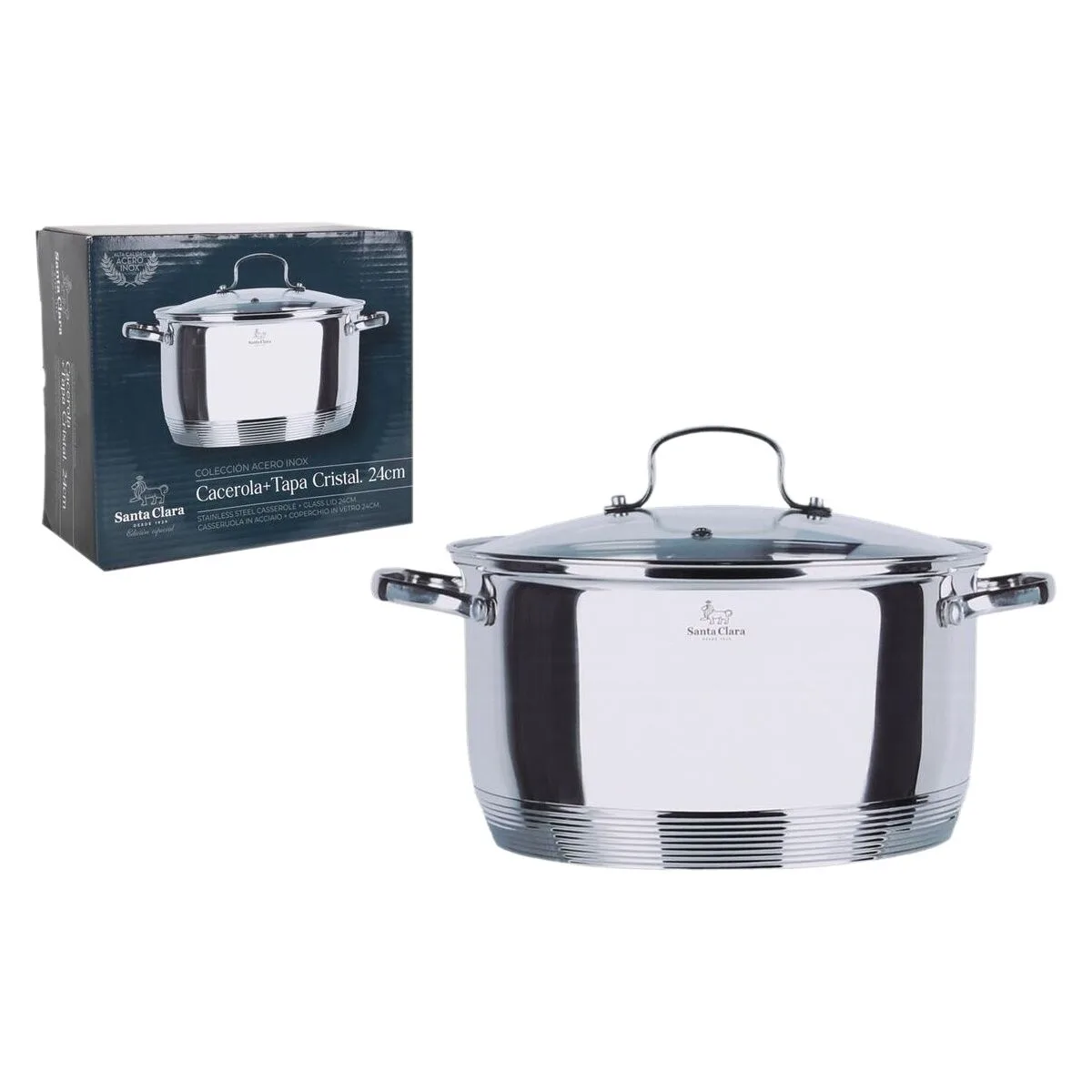 Casserole avec couvercle santa clara o 25 5 x 34 x 15 cm 2 unites s223606659. Explorez sans limite l'offre Diaytar : des milliers de produits pour satisfaire votre soif de nouveauté et de qualité