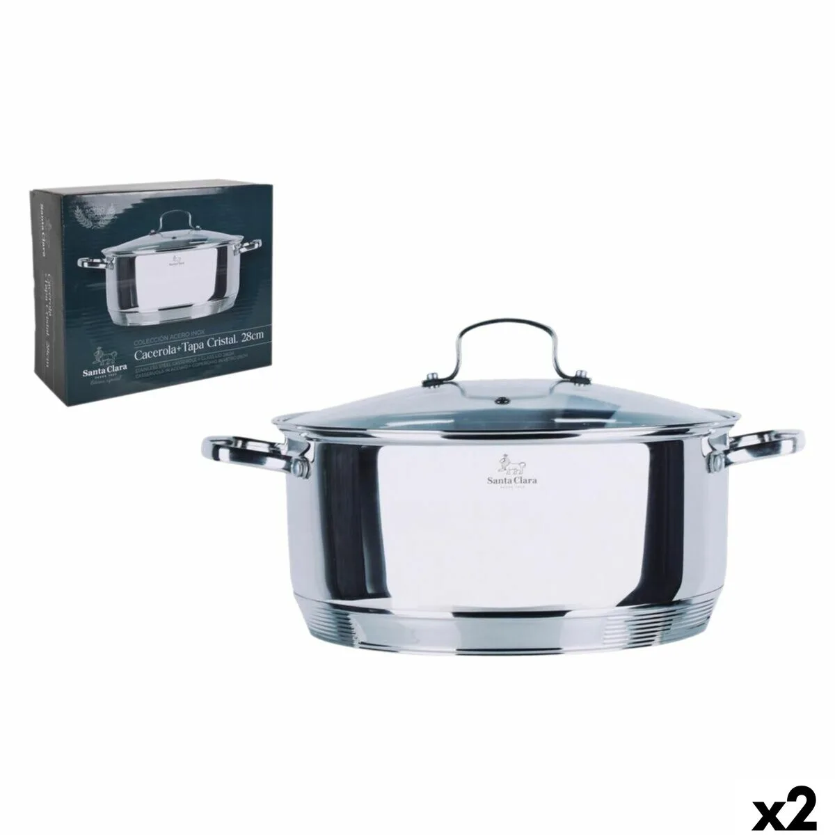 Casserole avec couvercle santa clara santa clara o 29 5 x 39 x 15 5 cm 2 unites s223606731. Diaytar révolutionne votre expérience d'achat en ligne avec une curation unique de produits tendance, high-tech et lifestyle